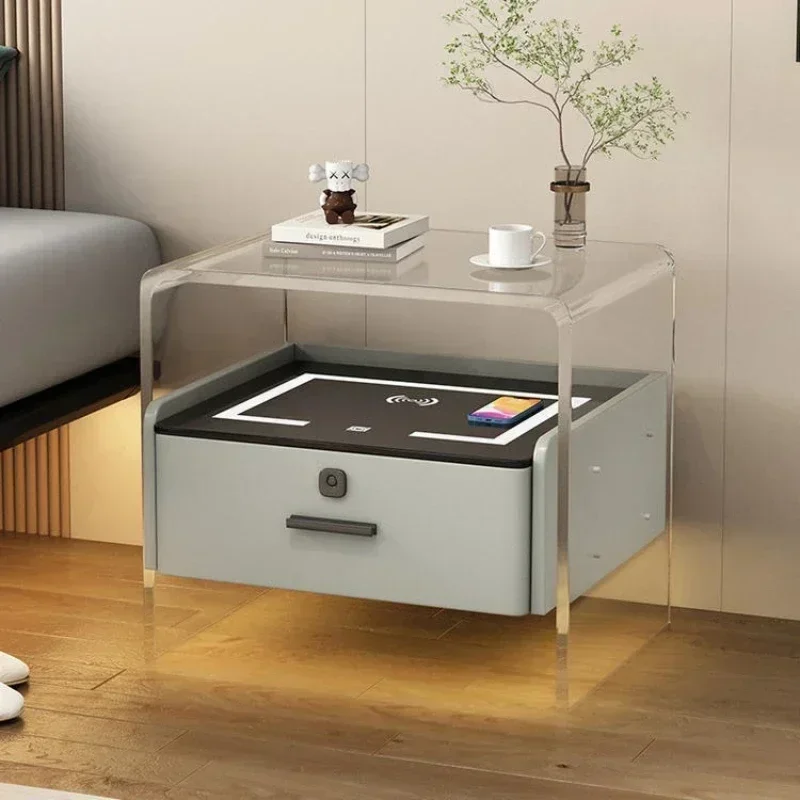 # Acrylic Bedside Tables Night - Floating Nightstand With Led Light recension och pris