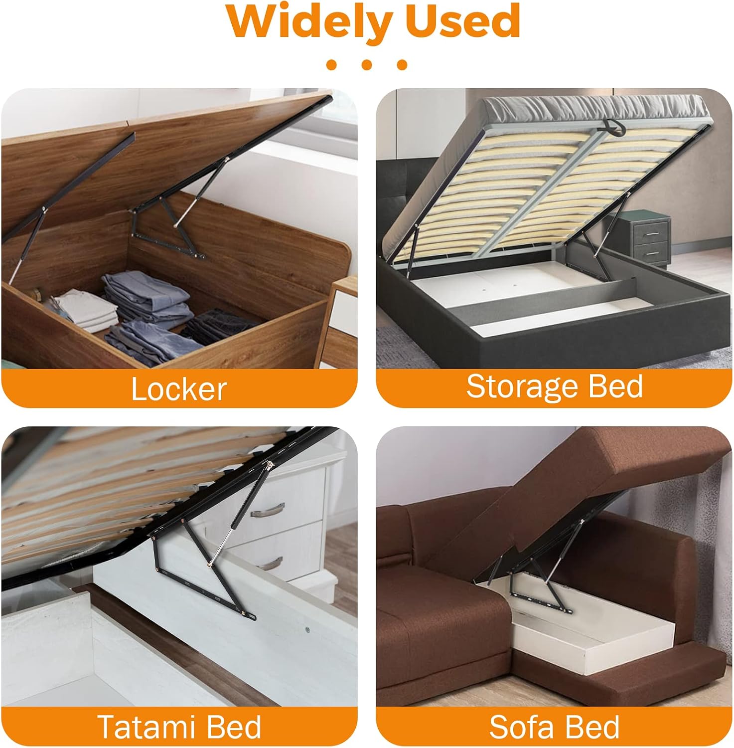 4.6 FT Bed Lift Mechanism, 176 - Gas Lift Storage Bed Hydraulic recension och pris