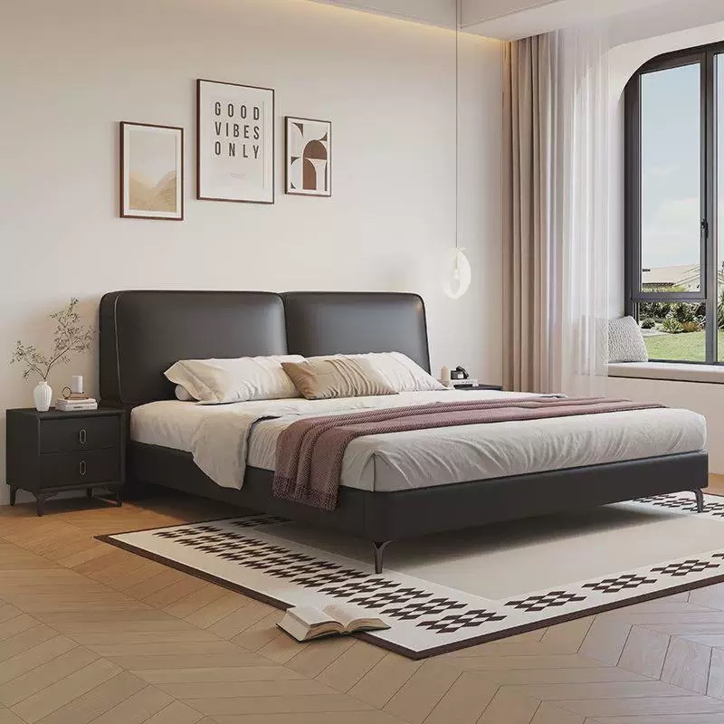 Modern Luxury Wood Bedroom Fur - King Size Bed Frame With Storage Drawers recension och pris