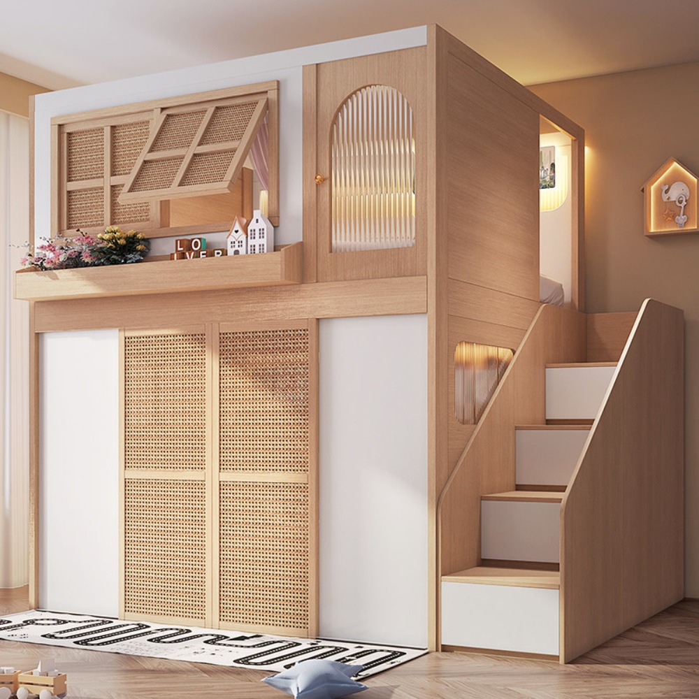 Bunk Bed with Separate Privacy - Bunk Bed With Stairs And Slide recension och pris